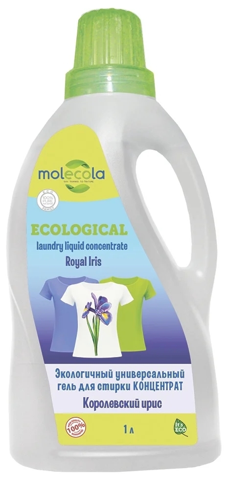 Экологичный универсальный гель для стирки MOLECOLA Концентрат Королевский ирис 1л
Экологичный универсальный гель для стирки MOLECOLA Концентрат Королевский ирис 1л