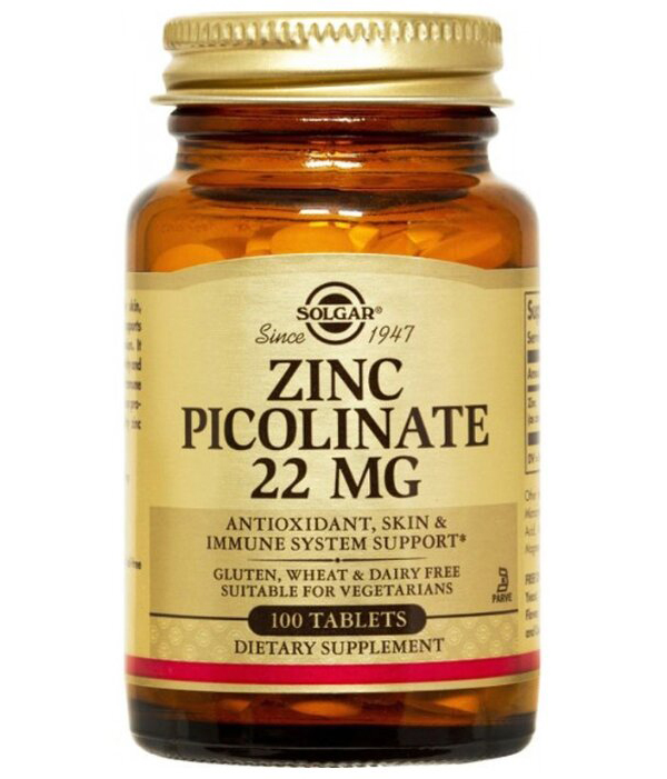 СОЛГАР Пиколинат цинка таб. №100 (БАД)
СОЛГАР Пиколинат цинка таб. №100 (БАД)