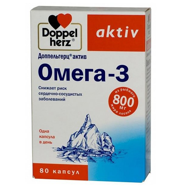 ДОППЕЛЬГЕРЦ Актив Омега-3 капс. №80 (БАД)
ДОППЕЛЬГЕРЦ Актив Омега-3 капс. №80 (БАД)