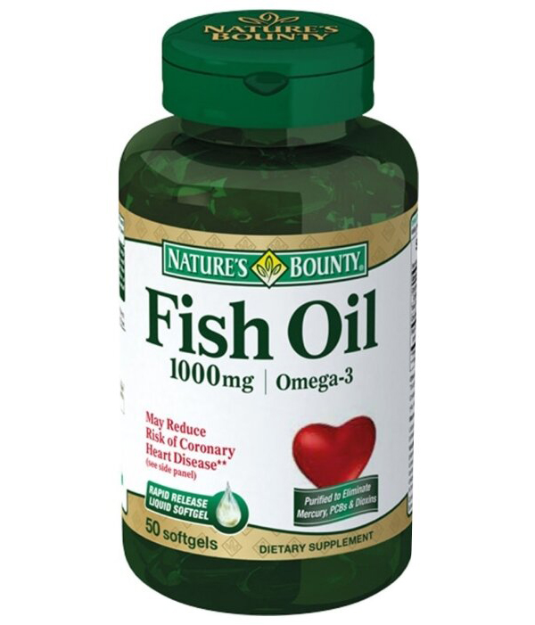 НЭЙЧЕС БАУНТИ Рыбий жир Омега-3 капс. 1000мг №50 (БАД)
НЭЙЧЕС БАУНТИ Рыбий жир Омега-3 капс. 1000мг №50 (БАД)