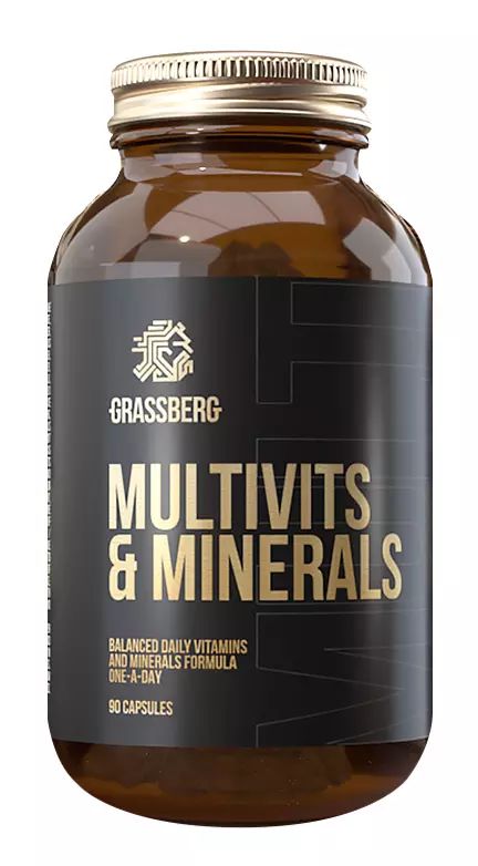 Grassberg Multivit & Minerals 90 капсул
Grassberg Multivit & Minerals 90 капсул