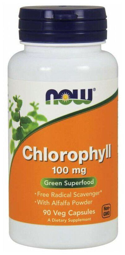 NOW Хлорофилл 90капс 444,253мг
NOW Хлорофилл 90капс 444,253мг