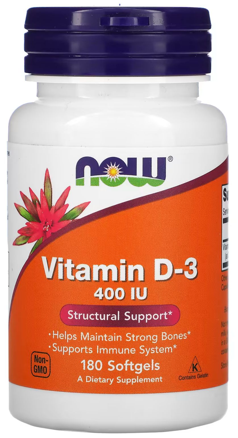 NOW Витамин D-3 400мг 180 капс
NOW Витамин D-3 400мг 180 капс