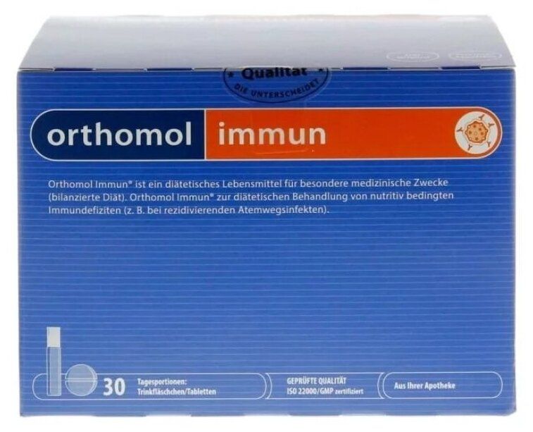БАД Orthomol Иммун жидкий фл. 20мл + таб. 450мг + таб. 500мг №30
БАД Orthomol Иммун жидкий фл. 20мл + таб. 450мг + таб. 500мг №30