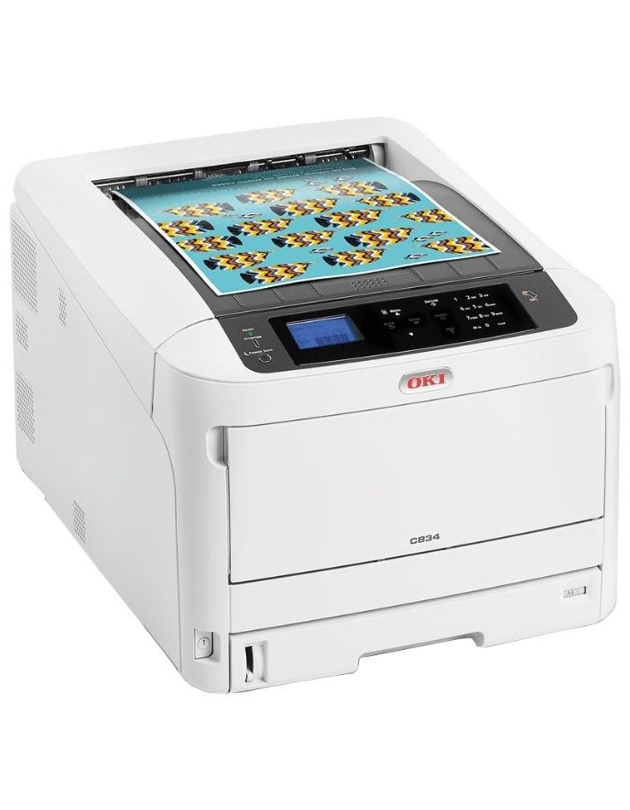 Принтер OKI C834DNW цветной светодиодный, А3, А4-36/36 ppm, A3-20/20 ppm, дуплекс
Принтер OKI C834DNW цветной светодиодный, А3, А4-36/36 ppm, A3-20/20 ppm, дуплекс