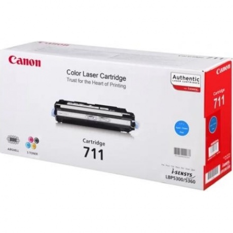 Картридж Canon 711С (1659B002) для Canon LBP5300/5360, голубой
Картридж Canon 711С (1659B002) для Canon LBP5300/5360, голубой