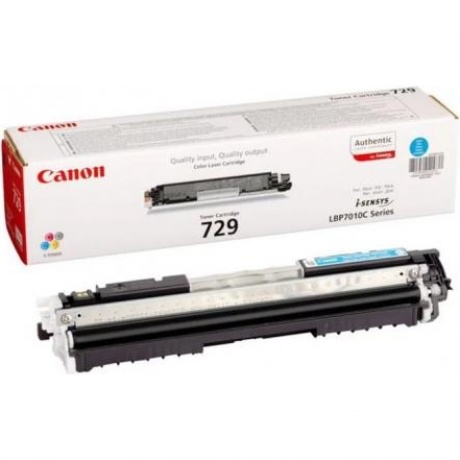 Картридж Canon 729C (4369B002) для Canon i-Sensys LBP-7010C/7018C, голубой
Картридж Canon 729C (4369B002) для Canon i-Sensys LBP-7010C/7018C, голубой