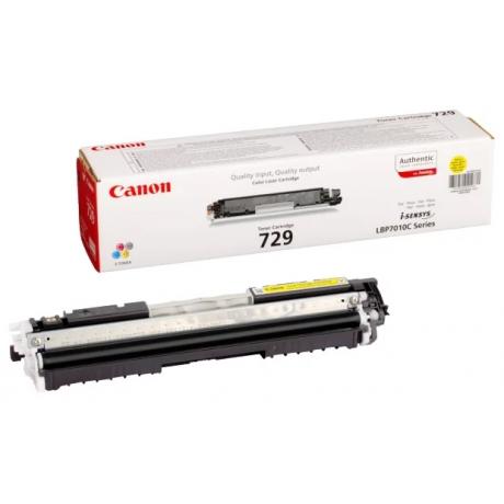 Картридж Canon 729Y (4367B002) для Canon i-Sensys LBP-7010C/7018C, желтый
Картридж Canon 729Y (4367B002) для Canon i-Sensys LBP-7010C/7018C, желтый
