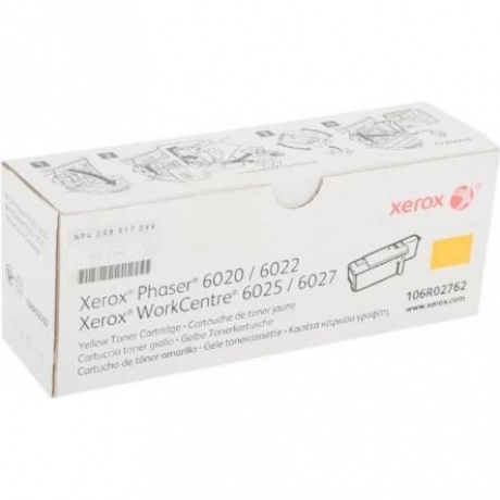Картридж Xerox 106R02762 для Xerox Phaser 6020/6022/6025/6027, желтый
Картридж Xerox 106R02762 для Xerox Phaser 6020/6022/6025/6027, желтый