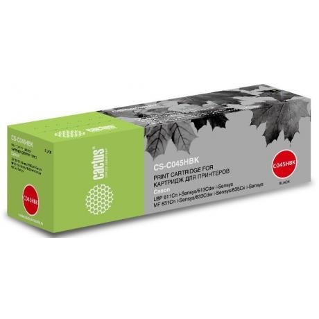 Картридж Cactus CS-C045HBK для Canon LBP 611Cn/613Cdw/631Cn/633Cdw/635Cx, черный
Картридж Cactus CS-C045HBK для Canon LBP 611Cn/613Cdw/631Cn/633Cdw/635Cx, черный