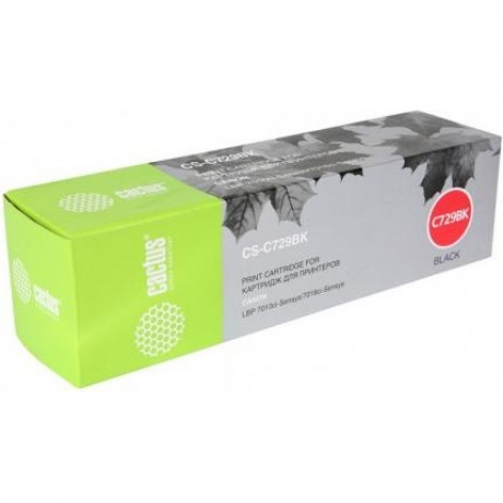 Картридж Cactus CS-C729BK для Canon i-SENSYS LBP-7010C/ LBP-7018C, черный
Картридж Cactus CS-C729BK для Canon i-SENSYS LBP-7010C/ LBP-7018C, черный