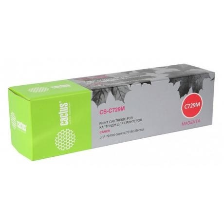 Картридж Cactus CS-C729M для Canon i-SENSYS LBP-7010C/ LBP-7018C, пурпурный
Картридж Cactus CS-C729M для Canon i-SENSYS LBP-7010C/ LBP-7018C, пурпурный