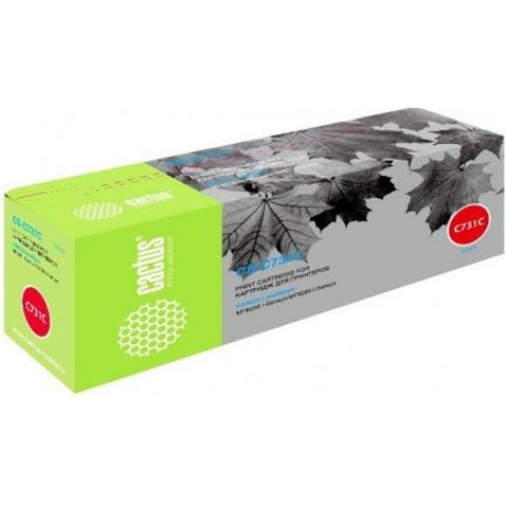 Картридж Cactus CS-C731C для Canon LB i-Sensys MF8230/MF8280, голубой
Картридж Cactus CS-C731C для Canon LB i-Sensys MF8230/MF8280, голубой