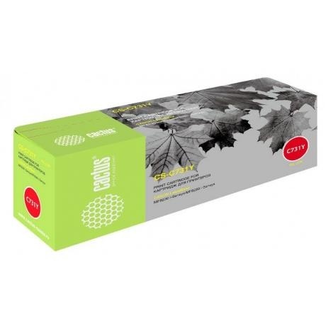 Картридж Cactus CS-C731Y для Canon LB i-Sensys MF8230/MF8280, желтый
Картридж Cactus CS-C731Y для Canon LB i-Sensys MF8230/MF8280, желтый
