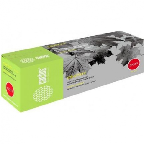 Картридж Cactus CS-C731Y для Canon LB i-Sensys MF8230/MF8280, желтый
Картридж Cactus CS-C731Y для Canon LB i-Sensys MF8230/MF8280, желтый