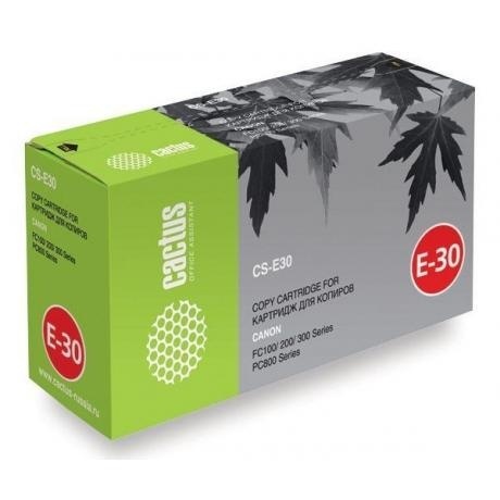 Картридж Cactus CS-E30S для Canon FC100/200/300Series/PC800Series, черный
Картридж Cactus CS-E30S для Canon FC100/200/300Series/PC800Series, черный