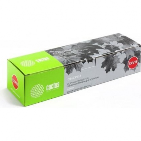 Картридж Cactus CS-EXV18 для Canon iR1018/1020/1022/1023/1024, черный
Картридж Cactus CS-EXV18 для Canon iR1018/1020/1022/1023/1024, черный