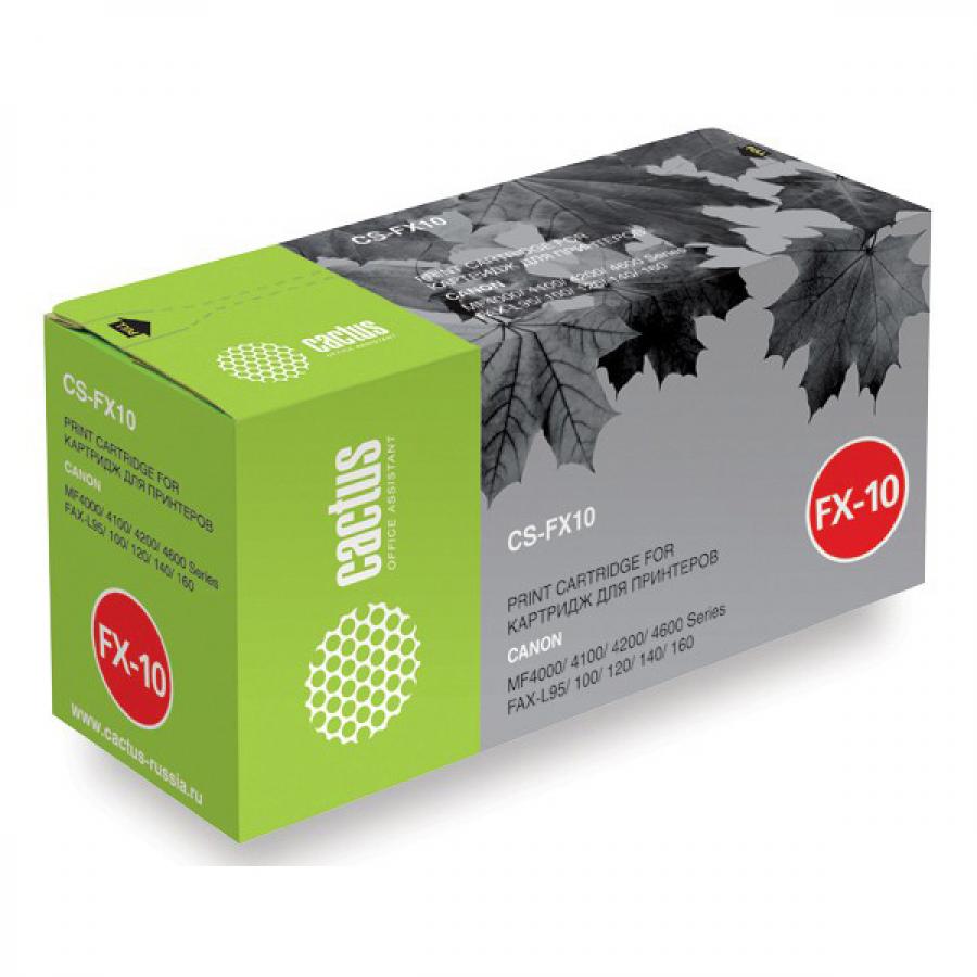 Картридж Cactus CS-FX10S для Canon MF 4000/4100/ 4200/4600Series/FAX-L95/100, черный
Картридж Cactus CS-FX10S для Canon MF 4000/4100/ 4200/4600Series/FAX-L95/100, черный