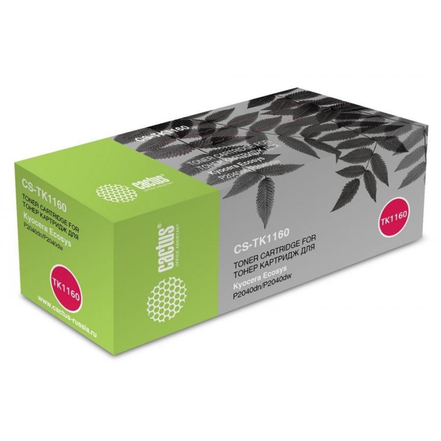 Картридж Cactus CS-TK1160 для Kyocera Ecosys P2040d, черный
Картридж Cactus CS-TK1160 для Kyocera Ecosys P2040d, черный