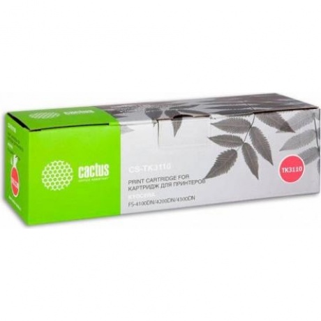 Картридж Cactus CS-TK3110 для Kyocera Ecosys FS-4100DN/4200DN/4300DN, черный
Картридж Cactus CS-TK3110 для Kyocera Ecosys FS-4100DN/4200DN/4300DN, черный