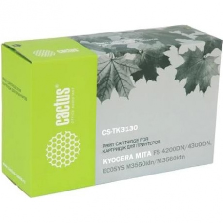 Картридж Cactus CS-TK3130 для Kyocera Mita FS 4200/4300/4200DN/4300DN/M3550idn Ecosys/60idn, черный
Картридж Cactus CS-TK3130 для Kyocera Mita FS 4200/4300/4200DN/4300DN/M3550idn Ecosys/60idn, черный