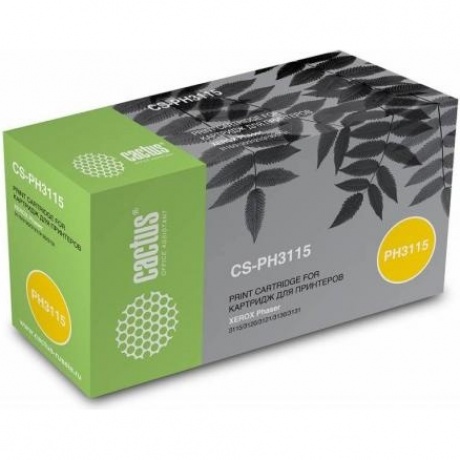 Картридж Cactus CS-PH3115 (109R00725) для Xerox Ph3115/3120/3121/3130/3131/3132, черный
Картридж Cactus CS-PH3115 (109R00725) для Xerox Ph3115/3120/3121/3130/3131/3132, черный