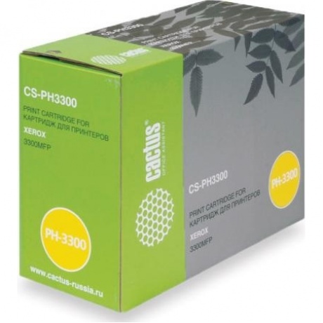 Картридж Cactus CS-PH3300 (106R01412) для Xerox Phaser 3300/3300mfp, черный
Картридж Cactus CS-PH3300 (106R01412) для Xerox Phaser 3300/3300mfp, черный