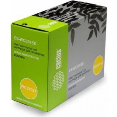 Картридж Cactus CS-WC3315X (106R02310) для Xerox WorkCentre 3315/3325, черный
Картридж Cactus CS-WC3315X (106R02310) для Xerox WorkCentre 3315/3325, черный