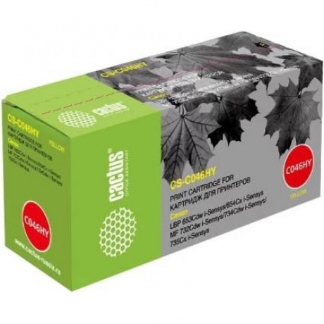 Картридж Cactus CS-C046HY для Canon LBP 653Cdw/654Cx/MF732Cdw/734Cdw/735Cx, желтый
Картридж Cactus CS-C046HY для Canon LBP 653Cdw/654Cx/MF732Cdw/734Cdw/735Cx, желтый