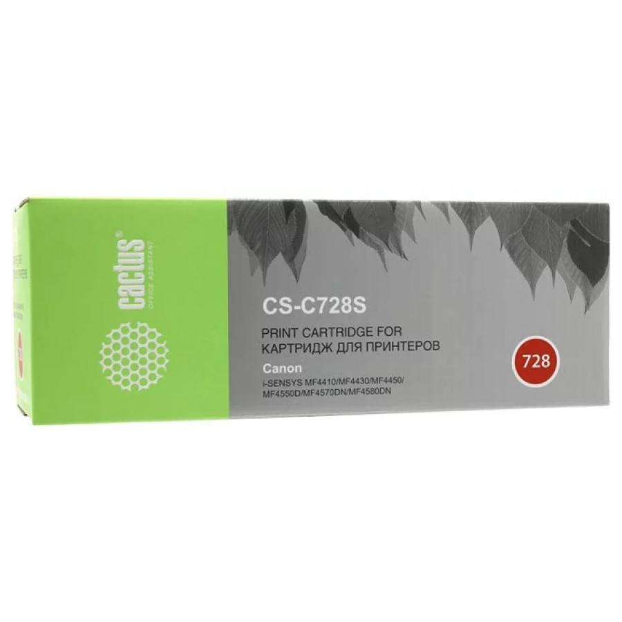 Картридж Cactus CS-C728S для Canon i-Sensys MF4410/4430/4450, черный
Картридж Cactus CS-C728S для Canon i-Sensys MF4410/4430/4450, черный