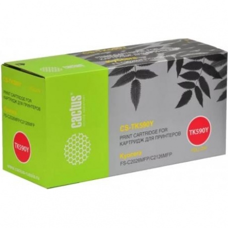 Картридж Cactus CS-TK590Y для Kyocera FS-C2026MFP/C2126MFP/C2526MFP/C2626MFP/C5250DN, желтый
Картридж Cactus CS-TK590Y для Kyocera FS-C2026MFP/C2126MFP/C2526MFP/C2626MFP/C5250DN, желтый