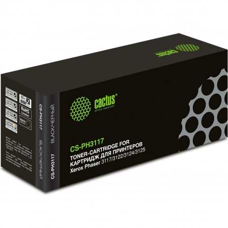 Картридж Cactus CS-PH3117 (106R01159) для Xerox Phaser 3117/3122/3124/3125, черный, Black
Картридж Cactus CS-PH3117 (106R01159) для Xerox Phaser 3117/3122/3124/3125, черный, Black