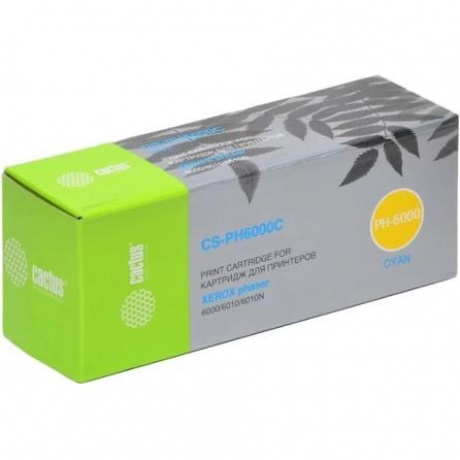 Картридж Cactus CS-PH6000C (106R01631) для Xerox Phaser 6000/6010 голубой
Картридж Cactus CS-PH6000C (106R01631) для Xerox Phaser 6000/6010 голубой