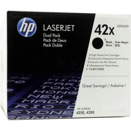 Картридж HP Q5942XD для HP LJ 4250/4350, черный
Картридж HP Q5942XD для HP LJ 4250/4350, черный