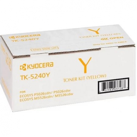 Картридж Kyocera TK-5240Y (1T02R7ANL0) для Kyocera P5026cdn/cdw M5526cdn/cdw, желтый
Картридж Kyocera TK-5240Y (1T02R7ANL0) для Kyocera P5026cdn/cdw M5526cdn/cdw, желтый