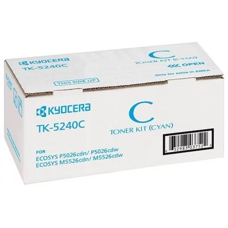 Картридж Kyocera TK-5240C (1T02R7CNL0) для Kyocera P5026cdn/cdw M5526cdn/cdw, голубой
Картридж Kyocera TK-5240C (1T02R7CNL0) для Kyocera P5026cdn/cdw M5526cdn/cdw, голубой