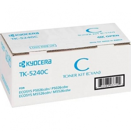 Картридж Kyocera TK-5240C (1T02R7CNL0) для Kyocera P5026cdn/cdw M5526cdn/cdw, голубой
Картридж Kyocera TK-5240C (1T02R7CNL0) для Kyocera P5026cdn/cdw M5526cdn/cdw, голубой
