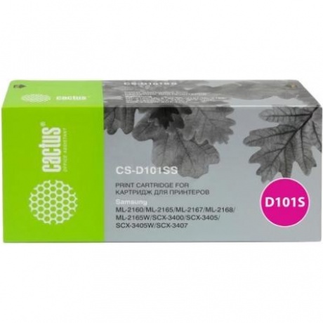 Картридж Cactus CS-D101SS для SAMSUNG ML-2160/ML-2165/ML-2167/ML-2168/ML-2165W, черный
Картридж Cactus CS-D101SS для SAMSUNG ML-2160/ML-2165/ML-2167/ML-2168/ML-2165W, черный
