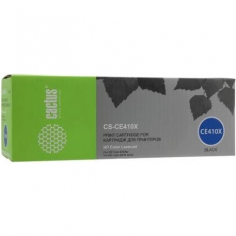 Картридж Cactus CS-CE410X для HP CLJ Pro 300/M351/M451/M375/M475, черный
Картридж Cactus CS-CE410X для HP CLJ Pro 300/M351/M451/M375/M475, черный
