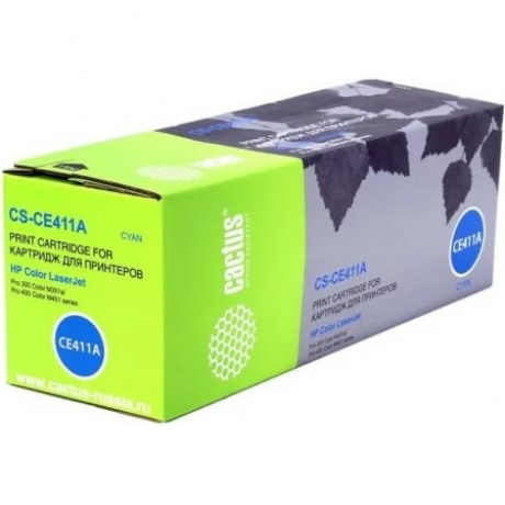 Картридж Cactus CS-CE411A для HP LJ Pro 300/M351/M451/M375, голубой
Картридж Cactus CS-CE411A для HP LJ Pro 300/M351/M451/M375, голубой