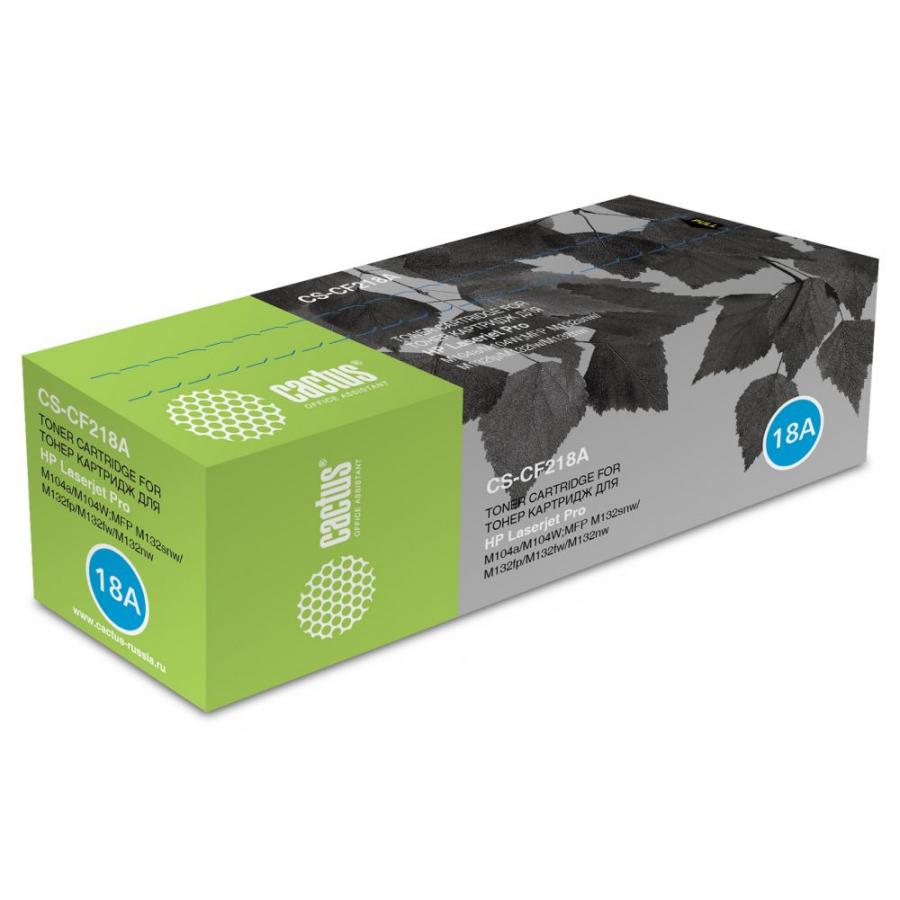 Картридж Cactus CS-CF218A для HP LJ M104/ M132, черный
Картридж Cactus CS-CF218A для HP LJ M104/ M132, черный