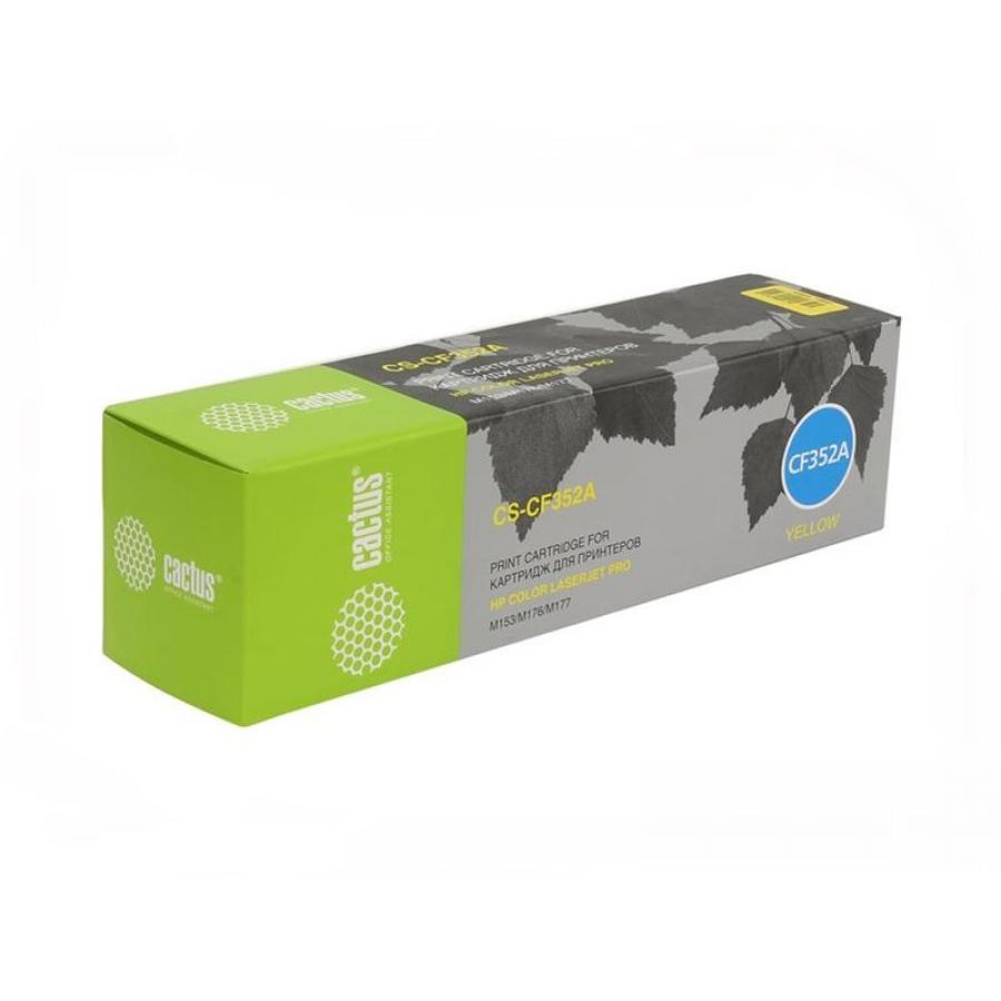 Картридж Cactus CS-CF352A для HP M176/M177, желтый
Картридж Cactus CS-CF352A для HP M176/M177, желтый