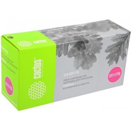Картридж Cactus CS-D117S для Samsung SCX-4650/4655, черный
Картридж Cactus CS-D117S для Samsung SCX-4650/4655, черный