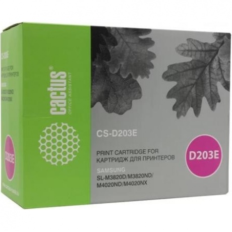Картридж Cactus CS-D203E для Samsung SL-M3820D/M3820ND/M4020ND/M4020NX, черный
Картридж Cactus CS-D203E для Samsung SL-M3820D/M3820ND/M4020ND/M4020NX, черный