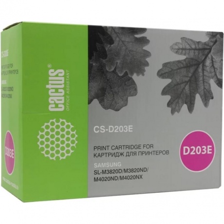 Картридж Cactus CS-D203E для Samsung SL-M3820D/M3820ND/M4020ND/M4020NX, черный, Black
Картридж Cactus CS-D203E для Samsung SL-M3820D/M3820ND/M4020ND/M4020NX, черный, Black