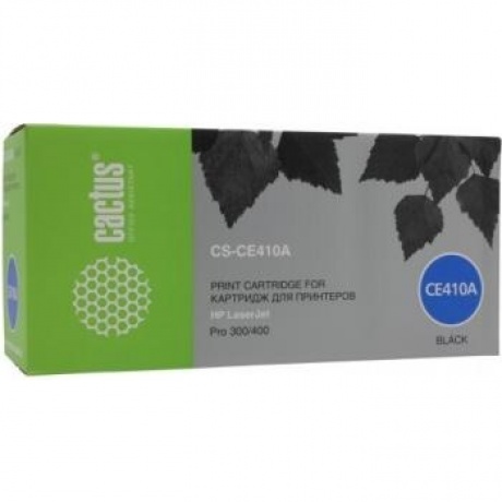 Картридж Cactus CS-CE410A для HP LJ Pro 300/M351/400/M451, черный
Картридж Cactus CS-CE410A для HP LJ Pro 300/M351/400/M451, черный