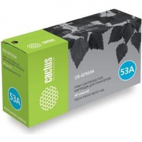 Картридж Cactus CS-Q7553AS для HP P2014/P2015/M2727, черный
Картридж Cactus CS-Q7553AS для HP P2014/P2015/M2727, черный