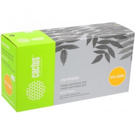 Картридж Cactus CS-PH3260 106R02778 для Xerox Phaser 3052/3052NI/3260, черный
Картридж Cactus CS-PH3260 106R02778 для Xerox Phaser 3052/3052NI/3260, черный