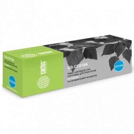 Картридж Cactus CS-CF219A для HP M104a Pro/M104w Pro/M132a Pro/M132fn Pro, черный
Картридж Cactus CS-CF219A для HP M104a Pro/M104w Pro/M132a Pro/M132fn Pro, черный