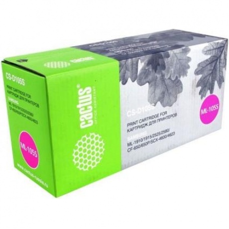 Картридж Cactus CS-D105S для Samsung ML-1910/1915/2525/2580/SCX-4600/4623/SF-650, черный
Картридж Cactus CS-D105S для Samsung ML-1910/1915/2525/2580/SCX-4600/4623/SF-650, черный